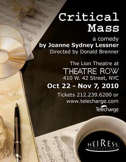 Post image for Off-Broadway Theater Review: CRITICAL MASS (The Lion Theatre at Theatre Row)