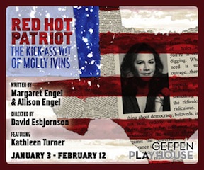 Post image for Los Angeles Theater Review: RED HOT PATRIOT: THE KICK-ASS WIT OF MOLLY IVINS (Geffen Playhouse)