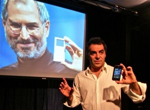 Mia Bonadonna's Stage and Cinema review of "The Agony and the Ecstasy of Steve Jobs," Theatre Asylum, Hollywood.