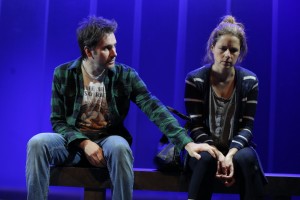 Dmitry Zvonkov's Stage and Cinema Off Broadway review of MCC Theater’s "Reasons to Be Happy" at the Lucille Lortel.