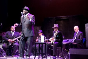 Lawrence Bommers Stage and Cinema Chicago review of Black Ensemble Theater's "Ain’t No Crying the Blues (In The Memory of Howlin Wolf)."