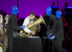 Tom Chaits' Stage and Cinema Los Angeles review of BLUE MAN GROUP in concert at the Hollywood Bowl