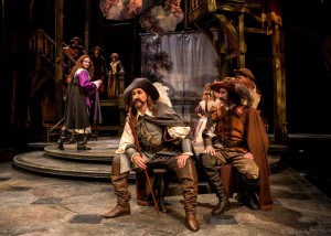 (L to R) Ryan Borque, Harry Groener and Sean Fortunato in Chicago Shakespeare's production of CYRANO.