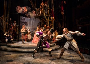Ryan Borque and Harry Groener in Chicago Shakespeare's production of CYRANO.