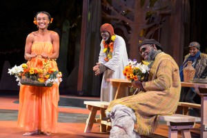 Tristan Cunningham, L. Peter Callender, Aldo Billingslea, and Margo Hall in Cal Shakes’ production of THE WINTER'S TALE