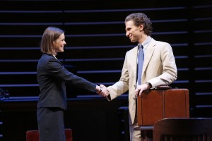 Ashley Williams and Sebastian Arcelus in Broadway's A TIME TO KILL.