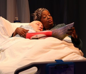 Deborah Gilmour Smyth & Sylvia M'Lafi Thompson in Lamb's Players' production of WIT.