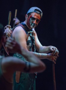 Roger (Rudy Galvan) in Steppenwolf for Young Adults’ production of William Golding’s Lord of the Flies adapted by Nigel Williams, directed by Halena Kays.