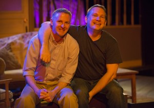 Patrick Gannon and Patrick Rybarczyk in Pride Films and Plays’ world premiere production of DIRECTIONS FOR RESTORING THE APPARENTLY DEAD by Martin Casella, directed by David Zak.