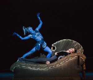 Rory Hohenstein and Dylan Gutierrez in Joffrey Ballet's LA BAYADÈRE-THE TEMPLE DANCER.