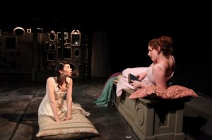 Sarah Price and Darci Nalepa in Remy Bumppo's production of NORTHANGER ABBEY.