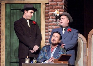 Steve Greene, Davis Gaines and Tom McMahon in Cabrillo Music Theatre's KISS ME, KATE