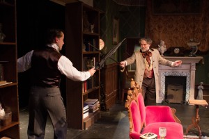 Bruce Ladd and Daniel J. Roberts in Fremont Centre Theatre's production of A PERFECT LIKENESS.