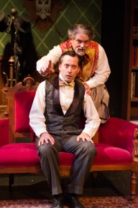 Bruce Ladd (top) and Daniel J. Roberts in Fremont Centre Theatre's production of A PERFECT LIKENESS.