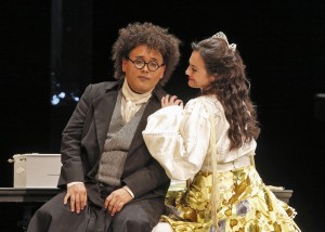 Javier Camarena (Count Almaviva) and Isabel Leonard (Rosina) in SF Opera's production of THE BARBER OF SEVILLE.