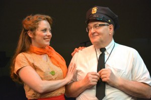 Kristi Holden and David Holmes in Musical Theatre Guild's production of WONDERFUL TOWN.