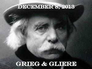 LE SALON DE MUSIQUES Grieg & Gliere, December 8, 2013