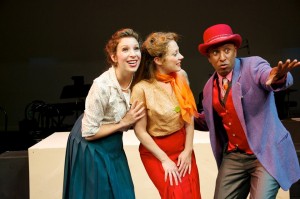 Lowe Taylor, Kristi Holden and Ron Christopher Jones in Musical Theatre Guild's production of WONDERFUL TOWN.