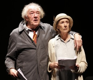 Michael Gambon and Eileen Atkins in Samuel Beckett's ALL THAT FALL, directed by Trevor Nunn, at 59E59 Theaters.
