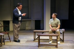 Peter Scolari & Andrew Keenan-Bolger in "A. R. Gurney's "Family Furniture" at the Flea Theater.
