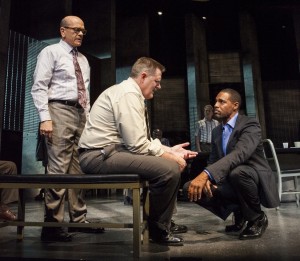 Robert Picardo, Gregory North and Jason George in Pasadena Playhouse's production of TWELVE ANGRY MEN.