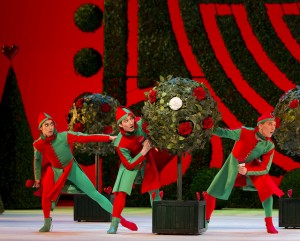 Scene from The Royal Ballet production of Alice's Adventures in Wonderland, choreographed by Christopher Wheeldon, to music by Joby Talbot, with set and costume designs by Bob Crowley.