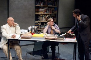 Stephen Rader, Alex Weisman and Joel Gross in TimeLine Theatre's production of THE NORMAL HEART by Larry Kramer.