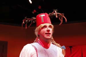 Tony Houck in She-Rantulas from Outer Space-in3D! at Diversionary Theatre.