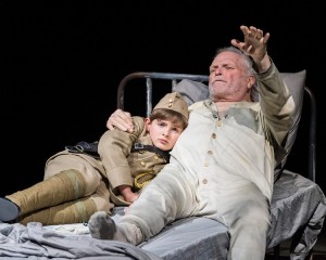 Grant Palmer and Brian Dennehy in Sebastian Barry's THE STEWARD OF CHRISTENDOM at the Mark Taper Forum.