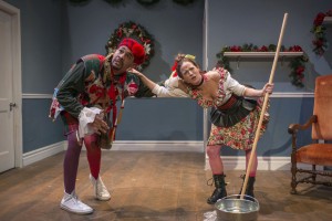 Eric Lynch and Ashley Neal in Christmas is Made for Fools by Lisa Dillman, directed by Adrianne Cury, part of Step Up Productions’ HoliDaze.
