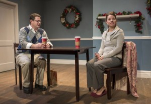 Andy Luther and Amanda Powell in The Space Behind Your Heart by Steve Simoncic, directed by Vincent Teninty, part of Step Up Productions’ HoliDaze.