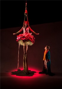 Louise Lamson and Amelia Hefferon in Lookingglass Theatre Company’s production of THE LITTLE PRINCE.