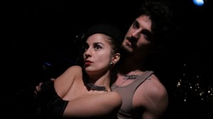Nicholas Loumos and Simina Contras in Trap Door's Production of BLOOD ON THE CAT'S NECK.