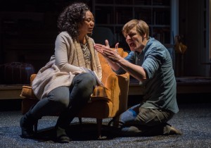 (left to right) Sylvia (ensemble member Alana Arenas) and Billy (John McGinty) in Steppenwolf Theatre Company’s Chicago-premiere production of Tribes by Nina Raine, directed by ensemble member Austin Pendleton.