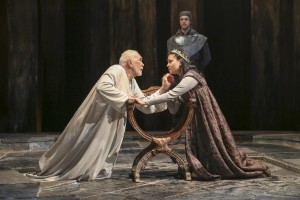Frank Langella and Isabella Laughland in KING LEAR at BAM.