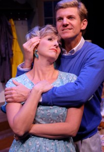 Nancy Snow Carr & Brent Schindele in Lamb's Players production of THE FOREIGNER.
