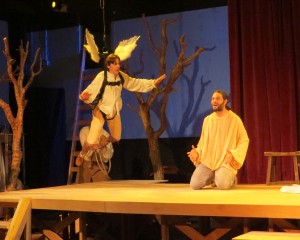 Tobias Baker and John Charles Meyer in Sarah Ruhl's PASSION PLAY at the Odyssey Theatre. Photo by Michael Gend.