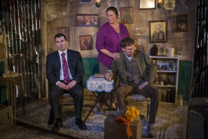 Steve Schine, Kirsten Fitzgerald and Lawrence Grimm in SOLSTICE at A Red Orchid Theatre