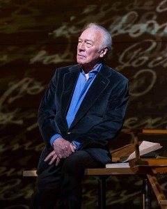 Christopher Plummer in “A Word or Two”  at the Center Theatre Group/Ahmanson Theatre.