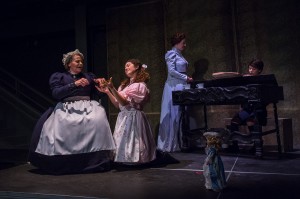 Jennifer Wallace, Katy Tang, Rebecca Sjöwall and Ariel Downs in Pacific Opera Project’s production of “The Turn of the Screw.” Photo by Martha Benedict.