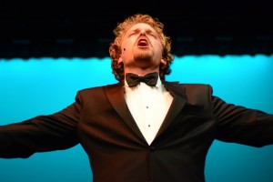 Dan Callaway in Musical Theatre Guild’s production of DEATH TAKES A HOLIDAY. (photo by Alan Weston)