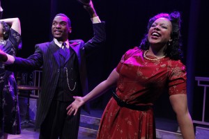 Donterrio Johnson and Sharriese Hamilton in Porchlight Music Theatre’s 'Ain’t Misbehavin' at Stage 773