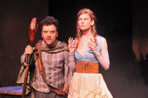 Kevin Weisman and Alana Dietze in Padua Playwright's VILLON at the Odyssey Theatre.
