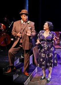 Lorenzo Rush, Jr. and Lina Wass in Porchlight Music Theatre’s 'Ain’t Misbehavin' at Stage 773