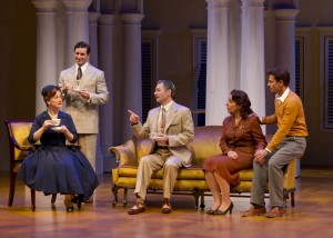 Patti Cohenour, Christopher Newell, Perry Ojeda, Mary Gutzi and David Burnham in South Coast Repertory's 2014 production of The Light in the Piazza, book by Criag Lucas and music and lyrics by Adam Guettel.