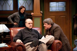 Cheryl Graeff, Mick Weber and Terry Hamilton in American Blues Theater's production of AMERICAN MYTH.