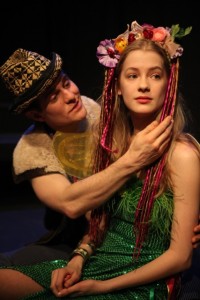 Jon-Michael Miller as FLORIZEL and Tess Frazer as PERDITA in WorkShop Theatre's THE WINTER'S TALE.