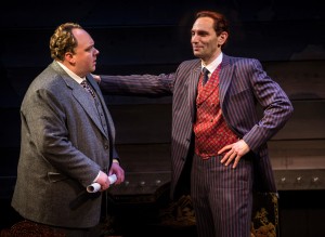 Michael Aaron Lindner and Andrew Rothenberg in Chicago Shakespeare Theater’s production of ROAD SHOW, directed by Gary Griffin.