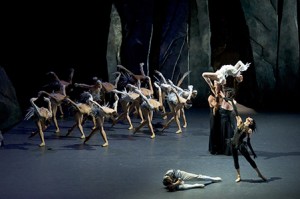 Scene from “LAC (After Swan Lake)” by Les Ballets de Monte-Carlo.