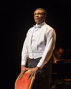 Keith David (center) with Byron J. Smith (background) in PAUL ROBESON by Phillip Hayes Dean.  Photos courtesy of Ebony Repertory Theatre.  Photo by Craig Schwartz.